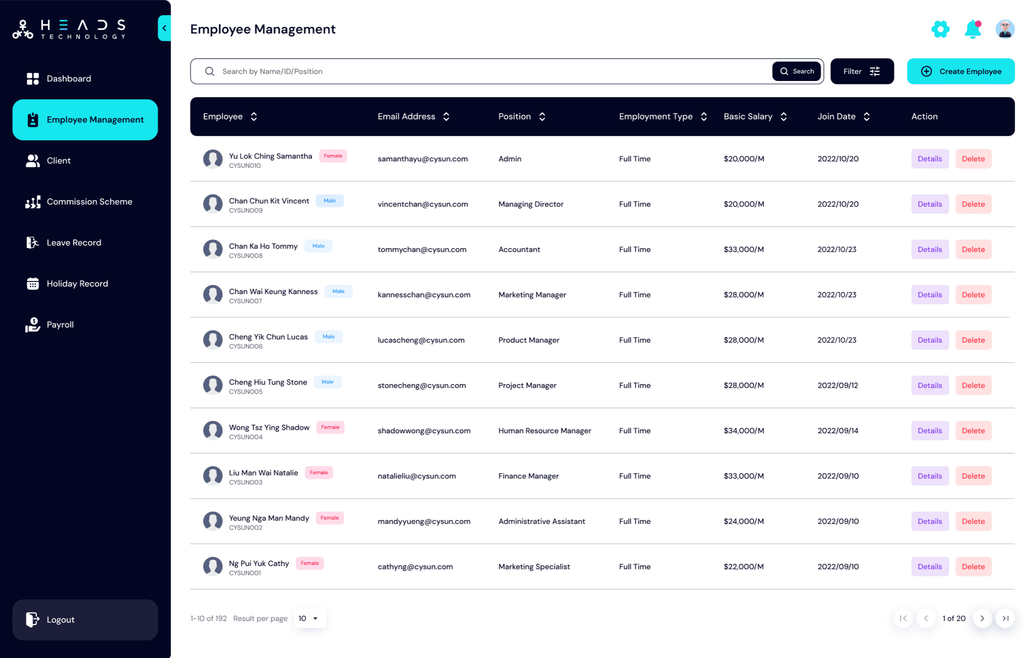 HR Management Portal 3
